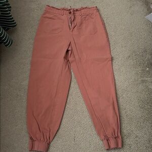 SHEIN Rust Ankle Cropped Pants